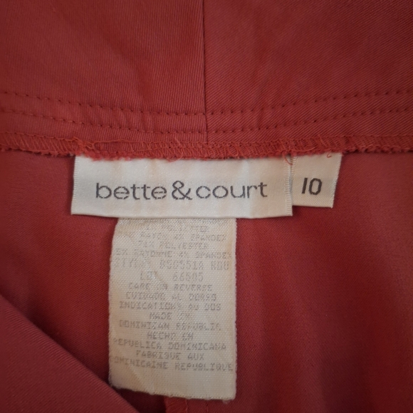 Bette & Court Women's Orange Bermuda Shorts, Dress Style - Picture 5 of 8